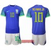 Oficiální Fotbalový Dres Brazílie Neymar Jr 10 Hostující Mistrovství Světa 2022 pro Děti